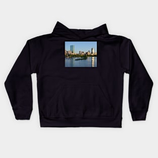 Charles River at Sunset Boston MA Kids Hoodie